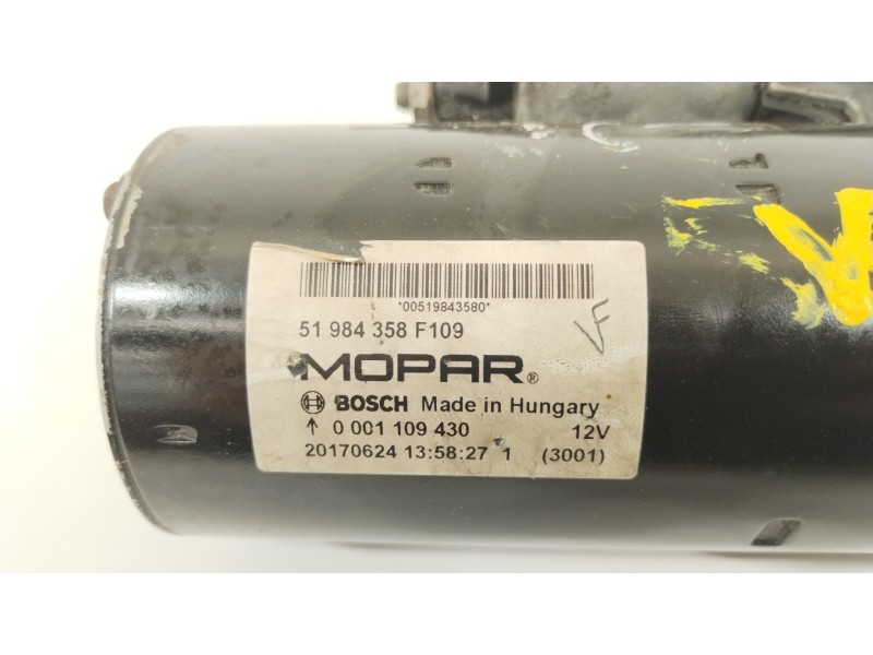 Recambio de motor arranque para fiat ducato furgón 35 (290) 150 (rs: 3450 mm) (l2h1) referencia OEM IAM 51984358  0001109430