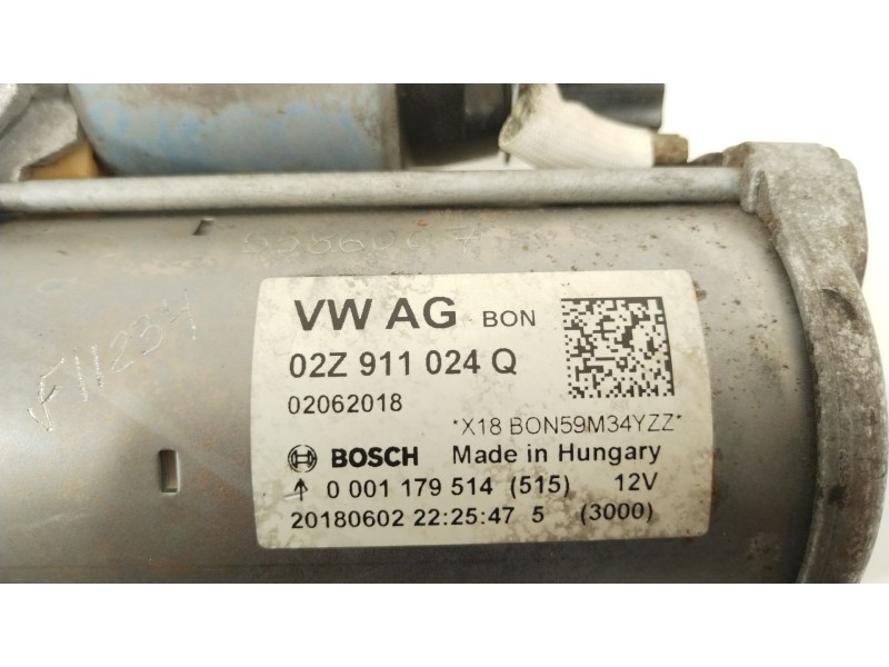 Recambio de motor arranque para seat leon st (5f8) style referencia OEM IAM 02Z911024Q 02062018 0001179514