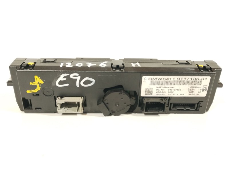 Recambio de mando climatizador para bmw serie 3 berlina (e90) 320d referencia OEM IAM 64119117136  A2C53181399