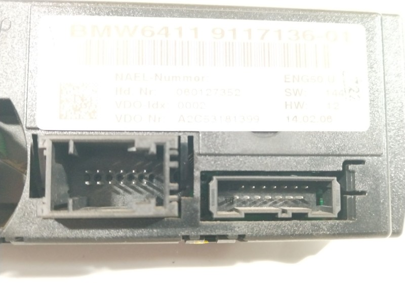 Recambio de mando climatizador para bmw serie 3 berlina (e90) 320d referencia OEM IAM 64119117136  A2C53181399
