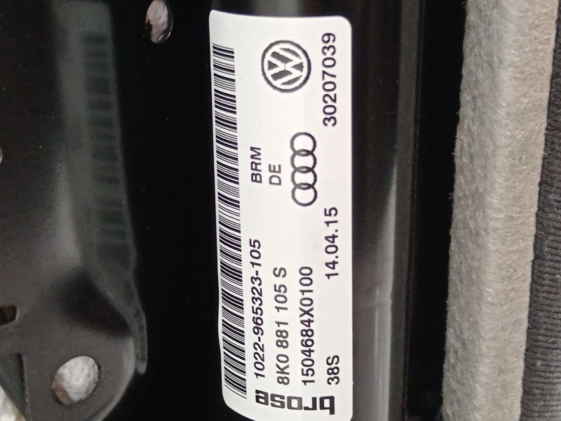 Recambio de asiento delantero izquierdo para audi a5 sportback (8ta) 2.0 tdi referencia OEM IAM 8K0881105S  