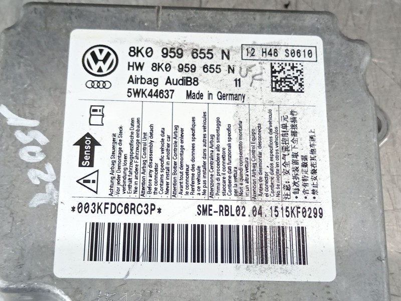 Recambio de kit airbag para audi a5 sportback (8ta) 2.0 tdi referencia OEM IAM 8T1857069 8K0880201AE 8K0959655