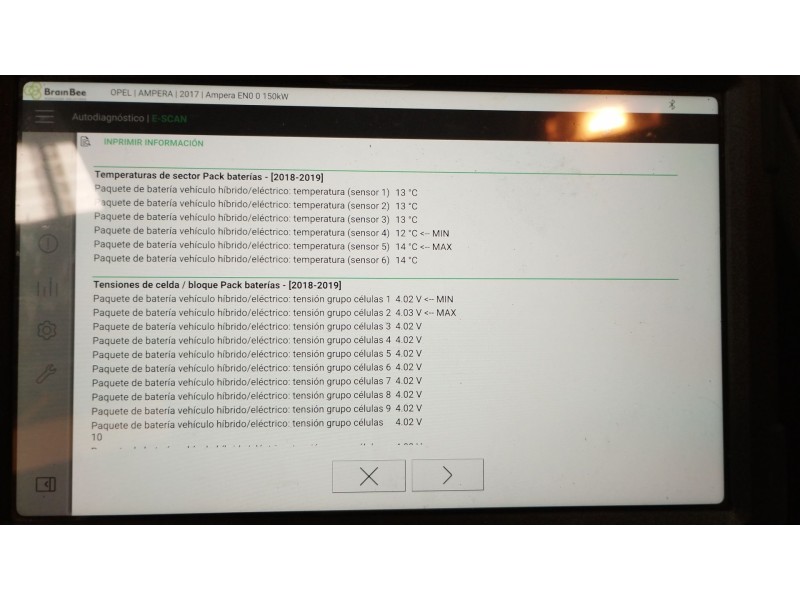 Recambio de bateria para opel ampera (r12) ev 150 referencia OEM IAM   