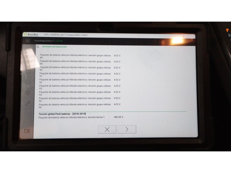 Recambio de bateria para opel ampera (r12) ev 150 referencia OEM IAM   