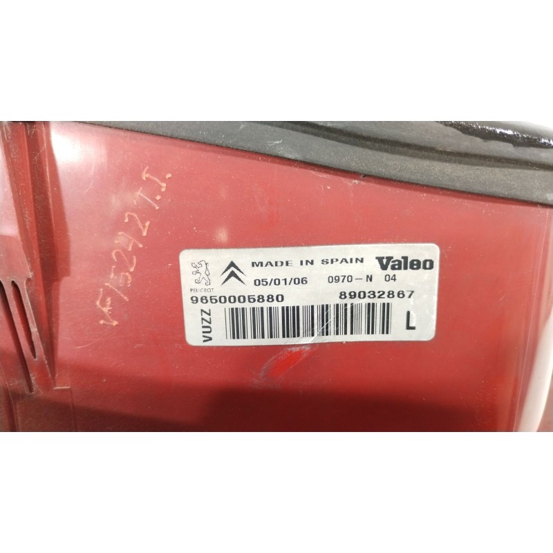 Recambio de piloto trasero izquierdo para citroën xsara picasso (n68) 1.6 hdi referencia OEM IAM 9650005880  89032887