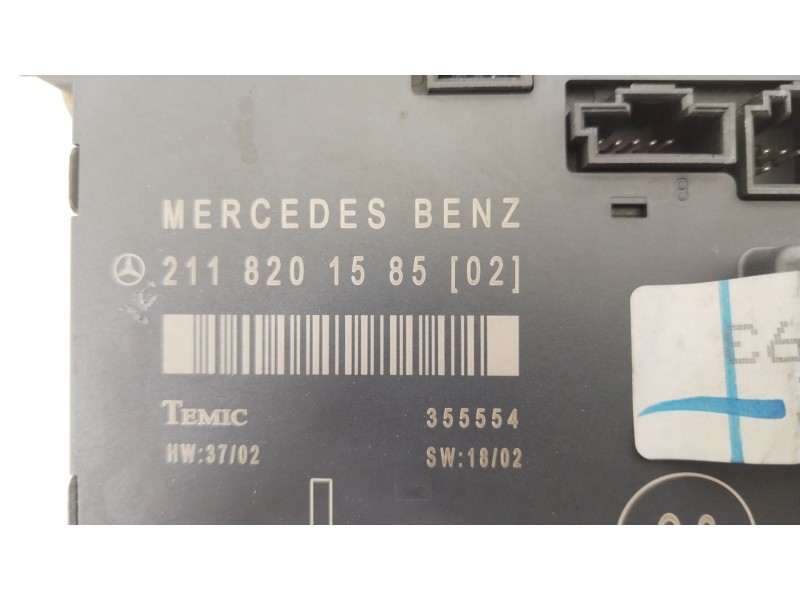 Recambio de modulo electronico para mercedes-benz clase e (w211) e 320 cdi (211.026) referencia OEM IAM 2118201585  355554