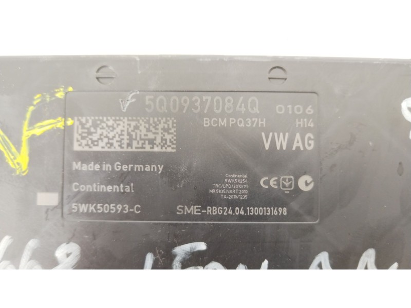 Recambio de modulo electronico para seat leon (5f1) 2.0 tdi referencia OEM IAM 5Q0937084Q  5WK50593C