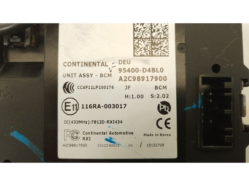 Recambio de modulo electronico para kia optima concept referencia OEM IAM 95400D4BL0  A2C98917900