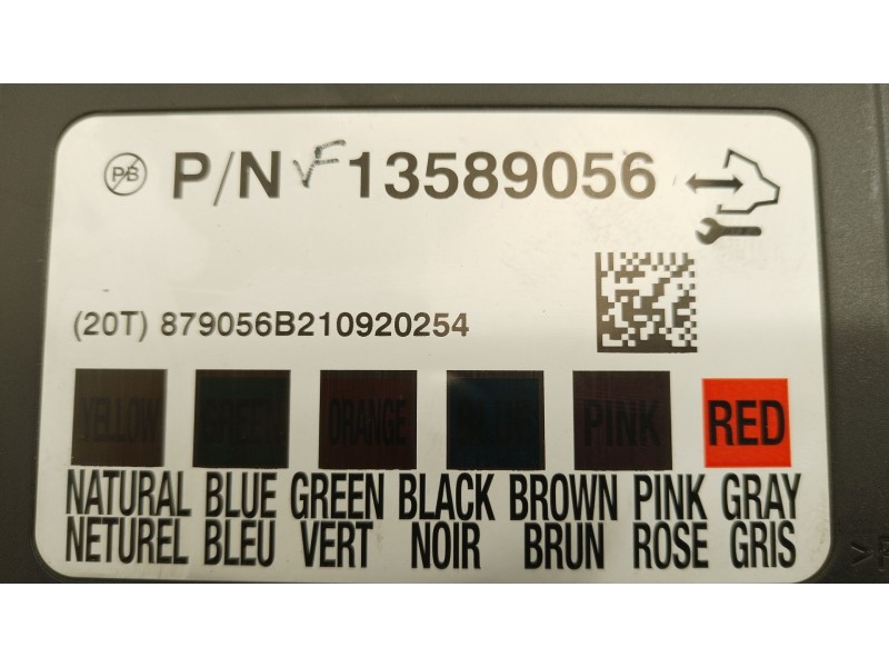 Recambio de modulo electronico para opel astra j lim. selective referencia OEM IAM 13589056  