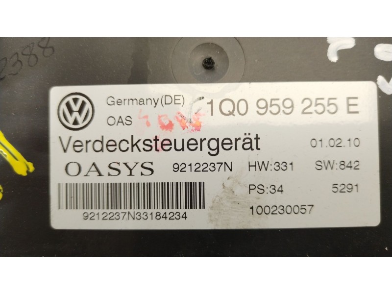 Recambio de modulo electronico para volkswagen eos (1f8) basis referencia OEM IAM 1Q0959255E  