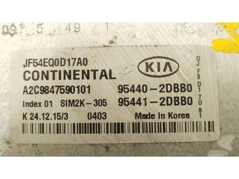 Recambio de centralita cambio automatico para kia optima concept referencia OEM IAM 954402DBB0 A2C9847590101 954412DBB0