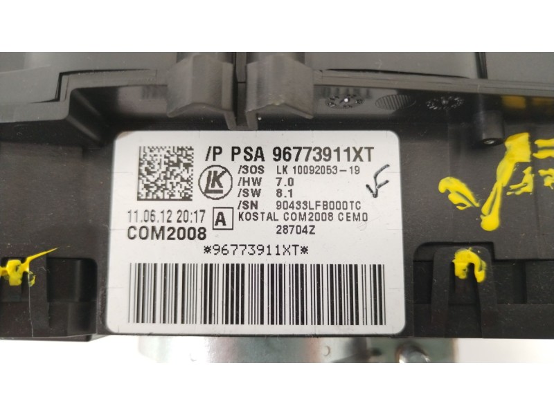 Recambio de mando luces para peugeot 3008 monospace (0u_) 2.0 hdi hybrid4 referencia OEM IAM 96773911XT  0430760018