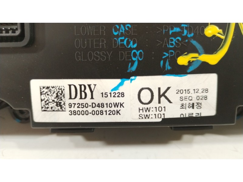 Recambio de mando climatizador para kia optima concept referencia OEM IAM 97250D4810WK  38000008120K