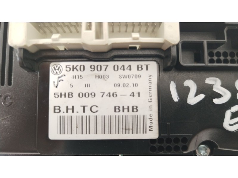 Recambio de mando climatizador para volkswagen eos (1f8) basis referencia OEM IAM 5K0907044BT  