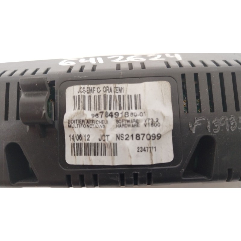 Recambio de pantalla multifuncion para peugeot 3008 monospace (0u_) 2.0 hdi hybrid4 referencia OEM IAM 9678491880  