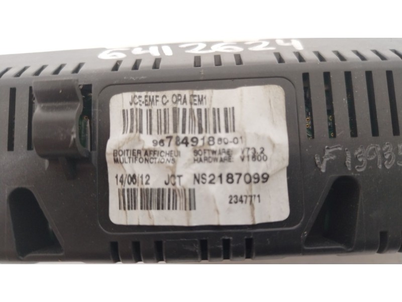 Recambio de pantalla multifuncion para peugeot 3008 monospace (0u_) 2.0 hdi hybrid4 referencia OEM IAM 9678491880  