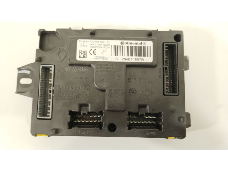 Recambio de modulo electronico para renault clio iv (bh_) 0.9 tce 90 referencia OEM IAM 284B11867R  A2C86184600
