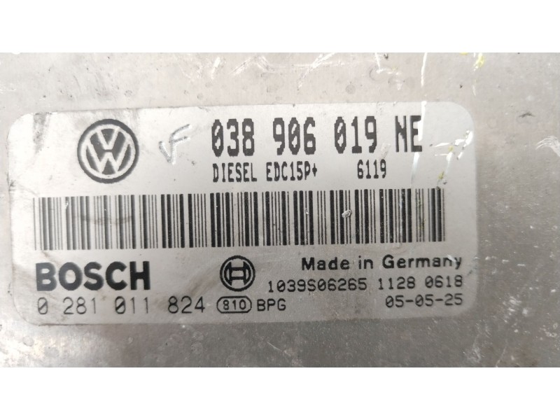 Recambio de centralita motor uce para seat ibiza iii (6l1) 1.9 tdi referencia OEM IAM 038906019NE  0281011824