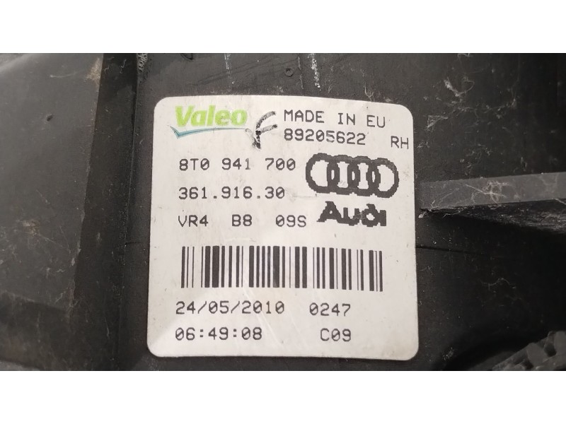 Recambio de faro antiniebla derecho para audi a5 coupe (8t) referencia OEM IAM 8T0941700  