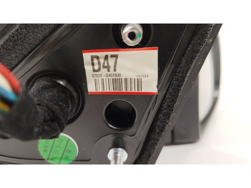 Recambio de retrovisor derecho para kia optima concept referencia OEM IAM 87620D4510  