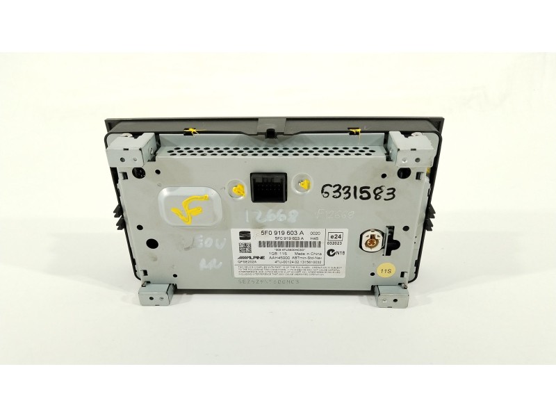 Recambio de pantalla multifuncion para seat leon (5f1) 2.0 tdi referencia OEM IAM 5F0919603A  AAH45000