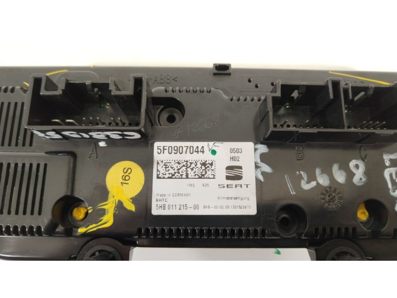 Recambio de mando climatizador para seat leon (5f1) 2.0 tdi referencia OEM IAM 5F0907044  5HB01121500