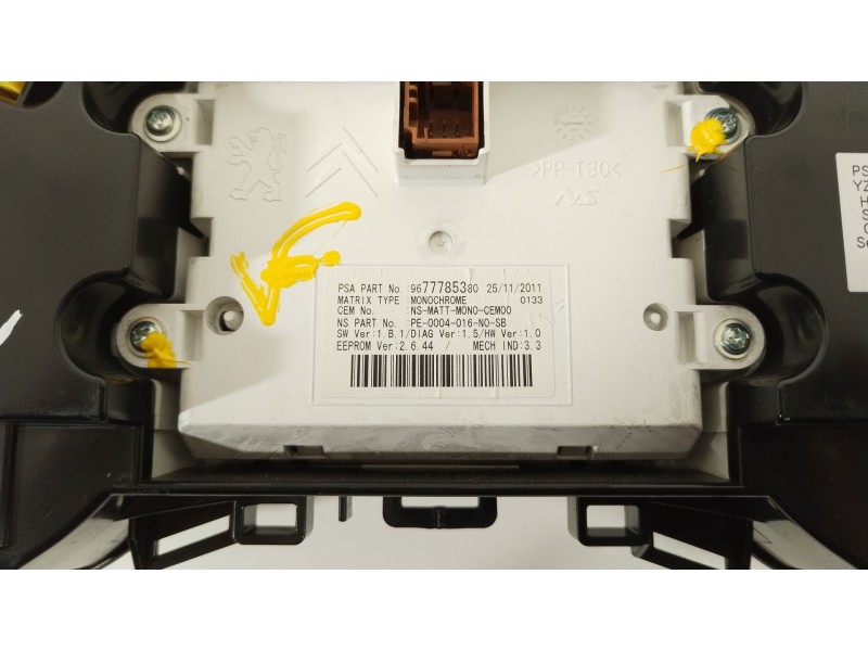 Recambio de cuadro instrumentos para peugeot 3008 monospace (0u_) 2.0 hdi hybrid4 referencia OEM IAM 9802260580  9677785380