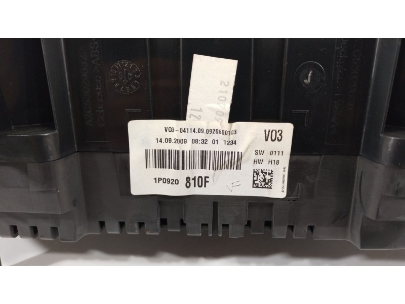 Recambio de cuadro instrumentos para seat leon (1p1) 1.9 tdi referencia OEM IAM 1P0920810F  A2C53279951