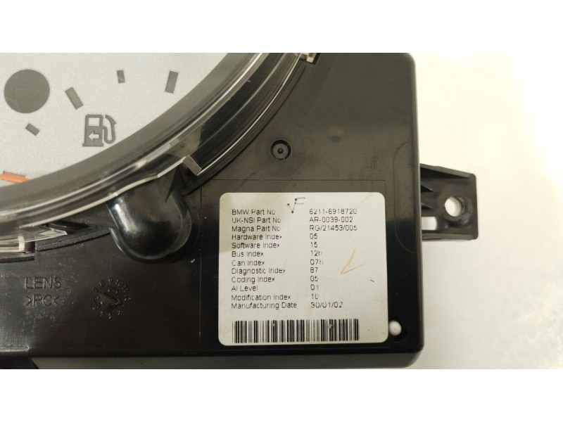 Recambio de cuadro instrumentos para bmw mini (r50,r53) one referencia OEM IAM 62116918720  