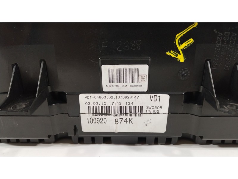 Recambio de cuadro instrumentos para volkswagen eos (1f8) basis referencia OEM IAM 1Q0920874K 1K5953521F A2C53293350