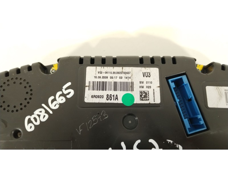 Recambio de cuadro instrumentos para volkswagen polo (6r1) advance referencia OEM IAM 6R0920861A  A2C53332250