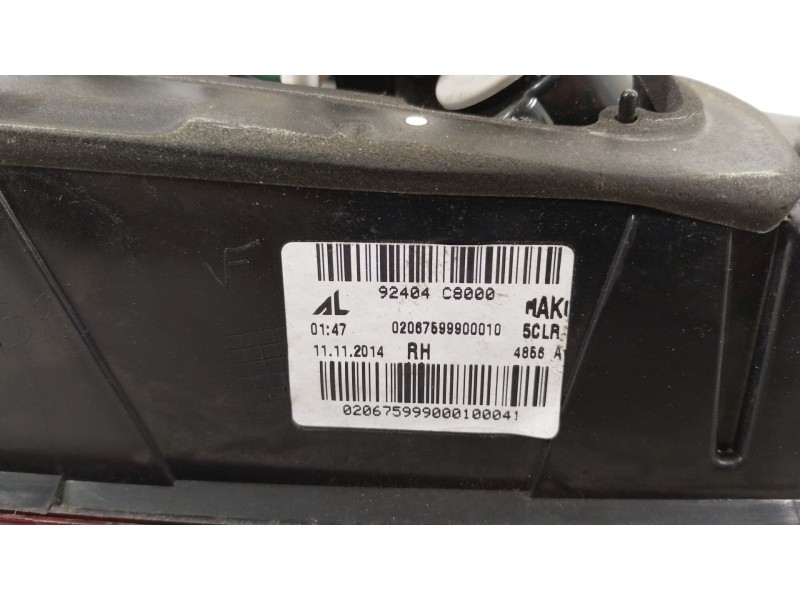 Recambio de piloto trasero derecho en porton para hyundai i20 go! brasil referencia OEM IAM 92404C8000  020675999000100041