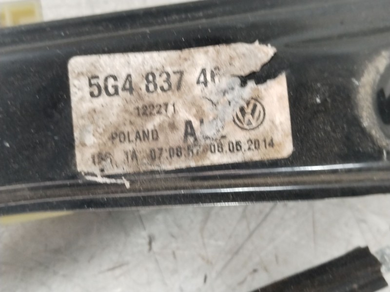 Recambio de elevalunas delantero izquierdo para volkswagen golf vii lim. advance bluemotion referencia OEM IAM 5G4837461H  5Q095