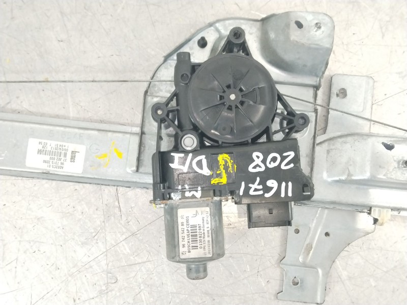 Recambio de elevalunas delantero izquierdo para peugeot 208 style referencia OEM IAM 9673153280 0130822697 9674254280