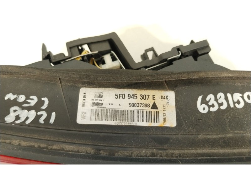 Recambio de piloto trasero izquierdo en porton para seat leon (5f1) 2.0 tdi referencia OEM IAM 5F0945307E  