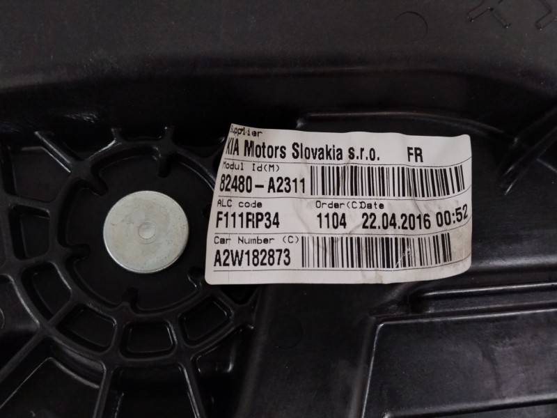 Recambio de elevalunas delantero derecho para kia ceed (cd) 1.0 t-gdi referencia OEM IAM 82480A2311  