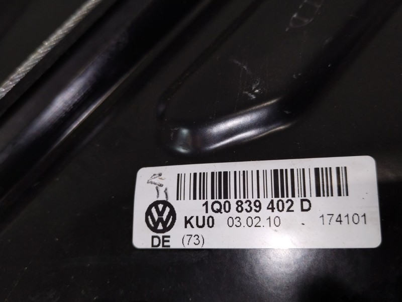 Recambio de elevalunas trasero derecho para volkswagen eos (1f8) basis referencia OEM IAM 1Q0839402D  1Q0959812B