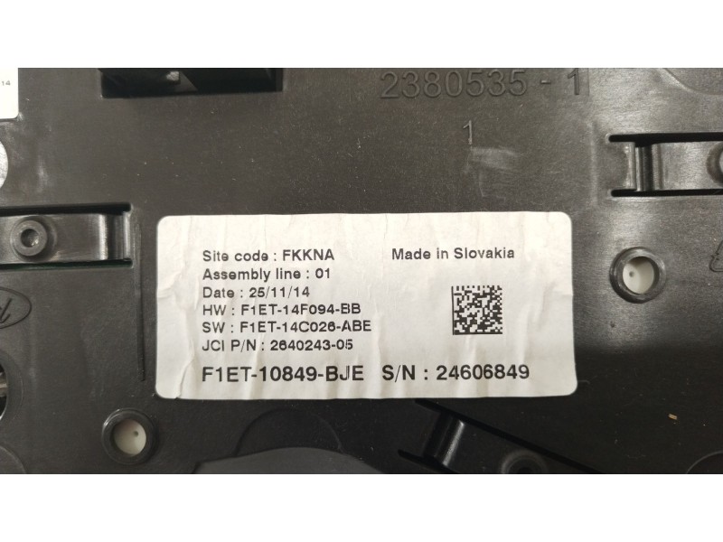 Recambio de cuadro instrumentos para ford focus iv (hn) 1.0 ecoboost referencia OEM IAM F1ET10849BJE  