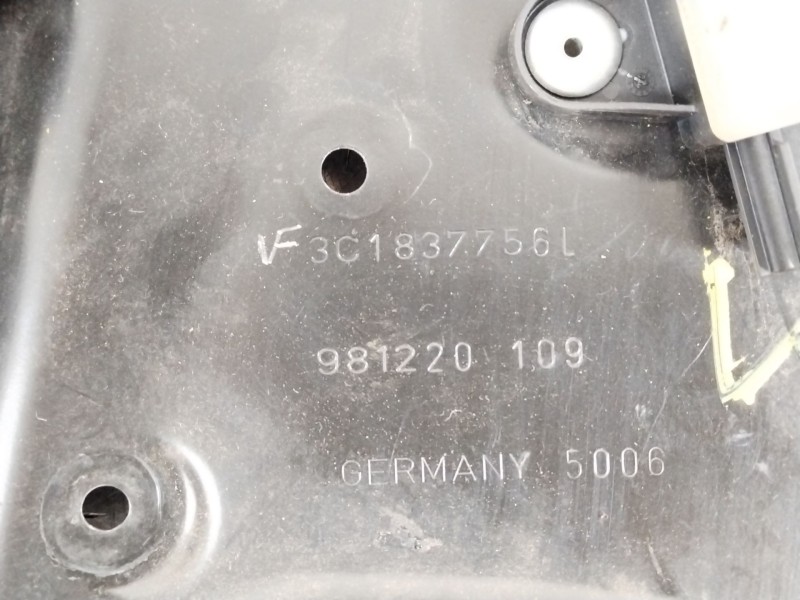 Recambio de elevalunas delantero derecho para volkswagen passat b6 (3c2) 2.0 tdi referencia OEM IAM 3C1837756L 1K0959702AR 1K095