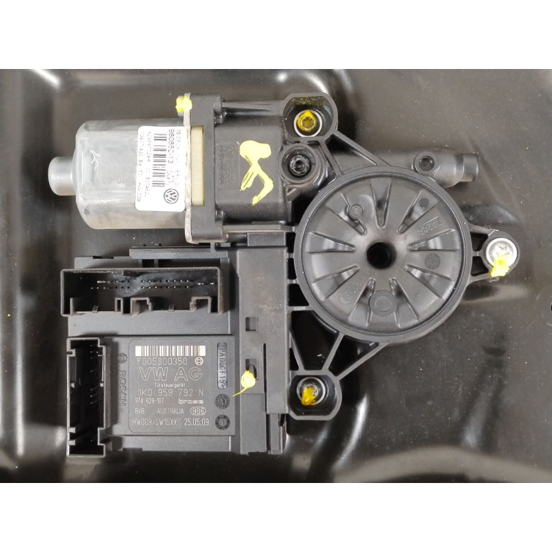 Recambio de elevalunas delantero derecho para volkswagen passat b6 (3c2) 2.0 tdi referencia OEM IAM 3C1837756L 1K0959702AR 1K095