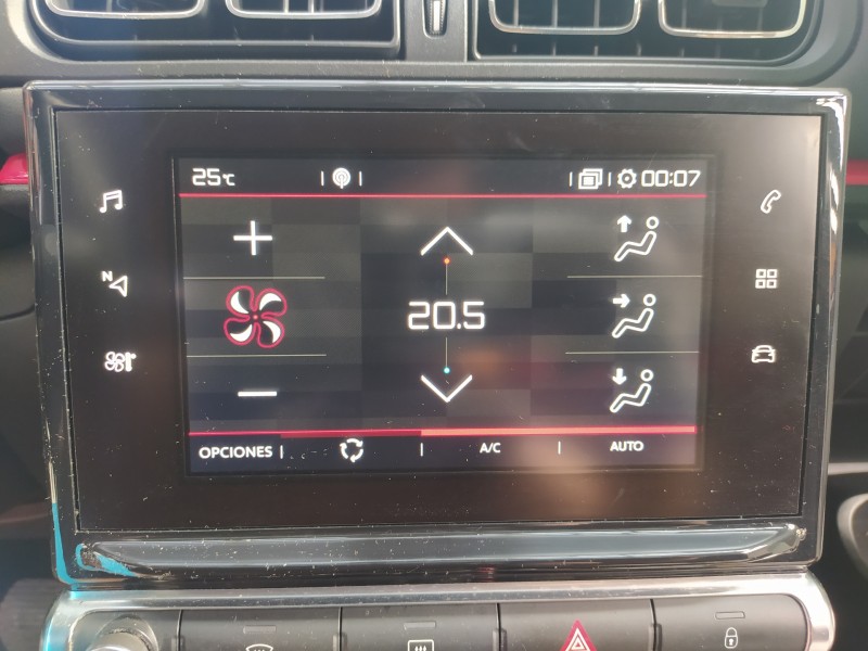 Recambio de pantalla multifuncion para citroën c3 feel referencia OEM IAM 9824298580  