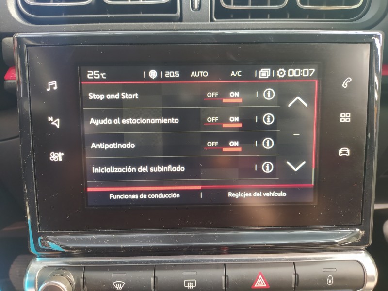 Recambio de pantalla multifuncion para citroën c3 feel referencia OEM IAM 9824298580  