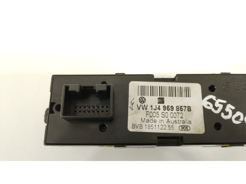 Recambio de mando elevalunas delantero izquierdo para seat leon (1m1) 1.9 tdi referencia OEM IAM 1J4959857B  