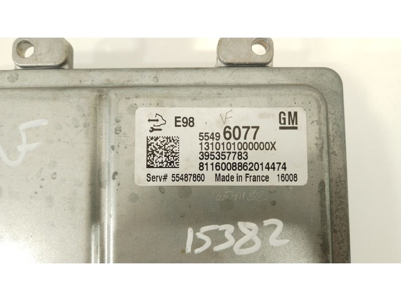 Recambio de centralita motor uce para opel astra k (b16) 1.6 cdti (68) referencia OEM IAM 55496077  