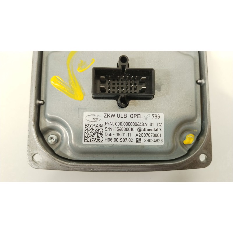 Recambio de centralita faros xenon para opel astra k (b16) 1.6 cdti (68) referencia OEM IAM 154630010  39024626