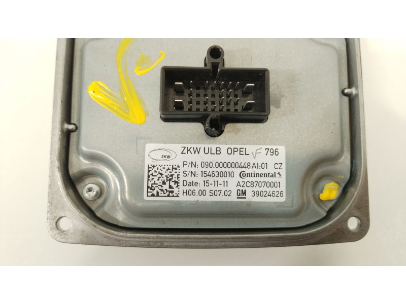 Recambio de centralita faros xenon para opel astra k (b16) 1.6 cdti (68) referencia OEM IAM 154630010  39024626