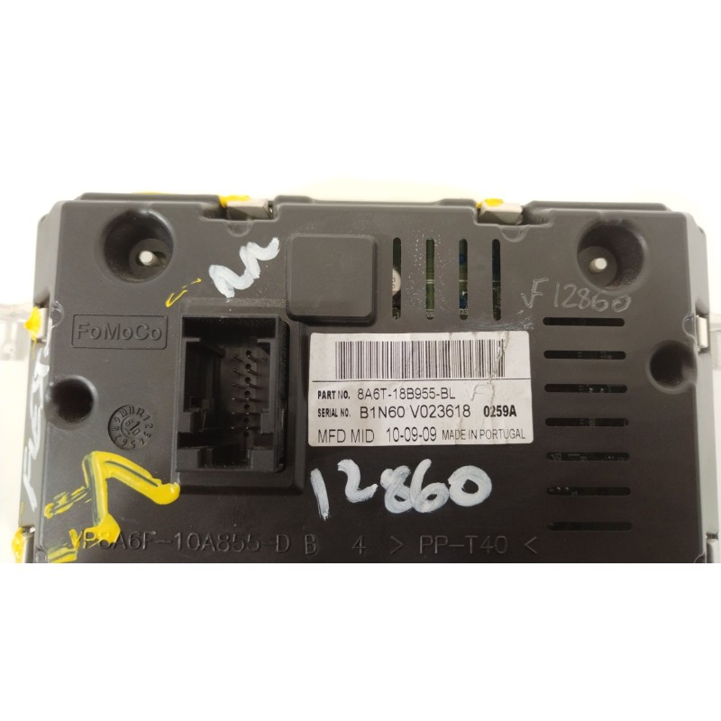 Recambio de pantalla multifuncion para ford fiesta (cb1) 1.6 tdci cat referencia OEM IAM 8A6T18B955BL  