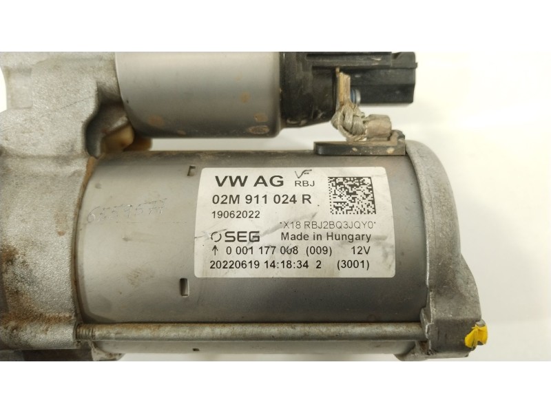 Recambio de motor arranque para seat arona (kj7, kjp) 1.6 mpi referencia OEM IAM 02M911024R  