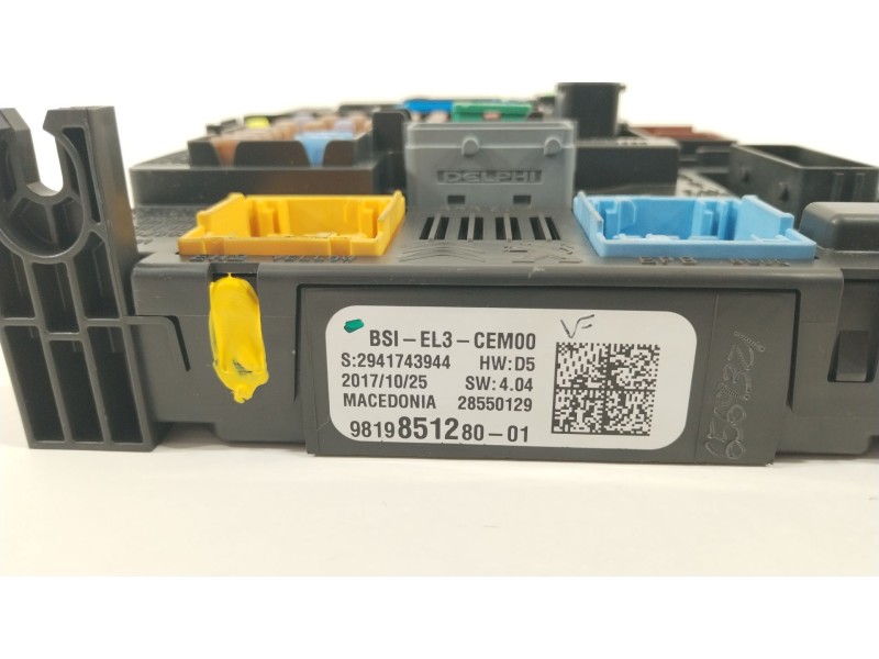 Recambio de caja reles / fusibles para citroën c3 feel referencia OEM IAM 9819851280  