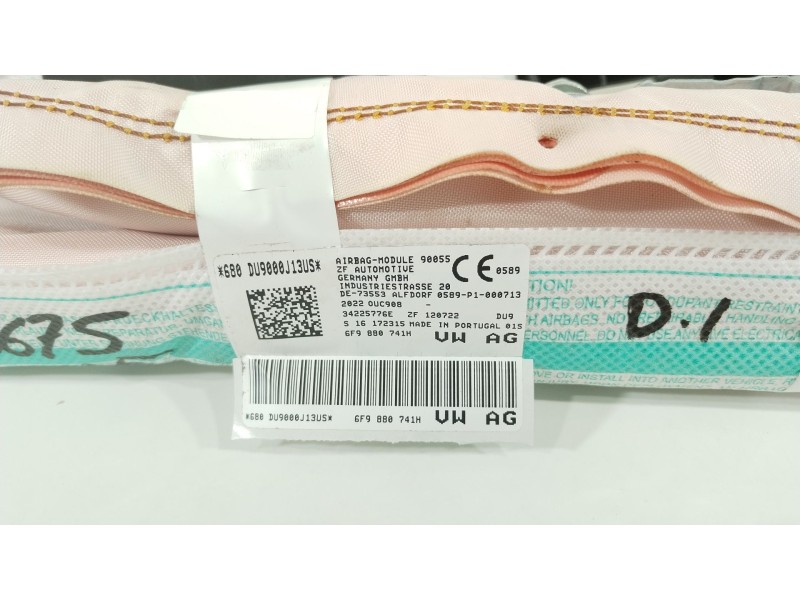 Recambio de airbag lateral delantero izquierdo para seat arona (kj7, kjp) 1.6 mpi referencia OEM IAM 6F9880741H  